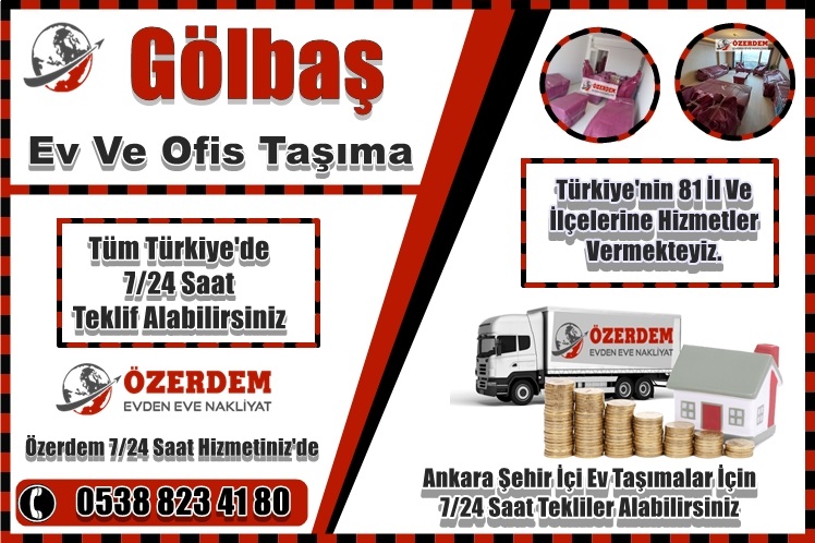 Gölbaşı evden eve nakliyat her çeşit kolaylığı sunmaktadır.