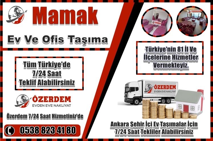 Mamak evden eve nakliyat firması olarak senelerdir vermiş olduğumuz hizmetten ötürü memnun kaldığını dile getiren bir çok müşterimiz oldu